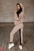 Спортивный костюм "Oversize" с начесом капучино ks.021.38